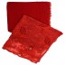 Cotton Half Net Stole- Red